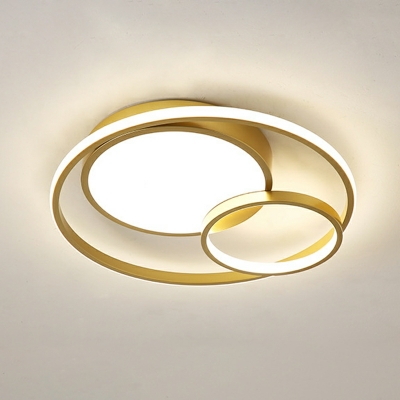 Nordic LED Ceiling Light Simple Round Creative Flushmount Light for Bedroom