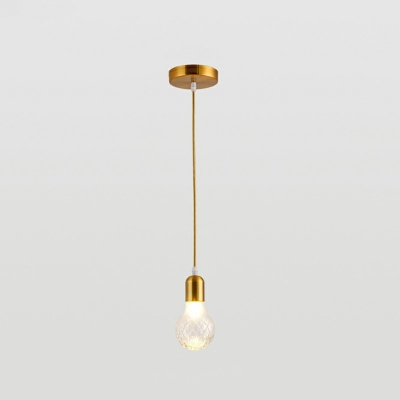 Post-Modern Pendant Light Simple 1 Light Milk Glass Suspension Lamp