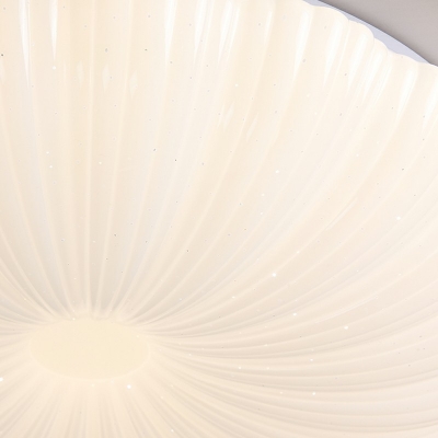 White Acrylic Shade Flush Mount Lighting 3.5