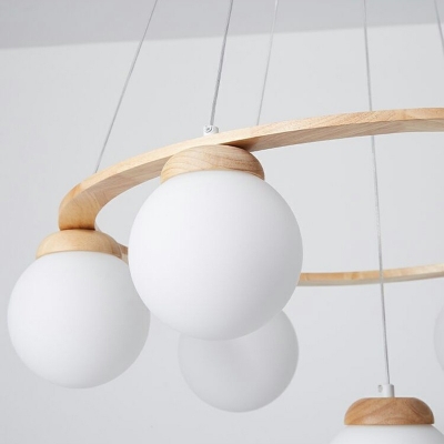 Hanging Lighting Kit Modern Style Glass Hanging Lamps for Living Room