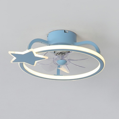 Kids Style Ceiling Fan with Acrylic and Plastic Shade Ceiling Fan