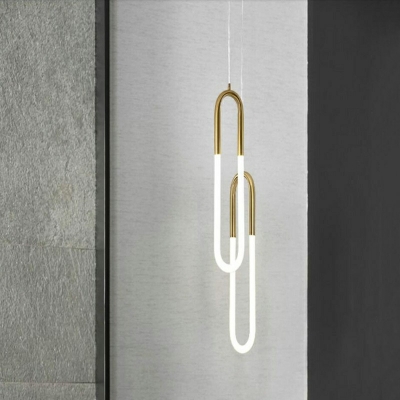 LED Gold Hanging Ceiling Lights Luxury Bar Bedroom Hanging Light Fixtures