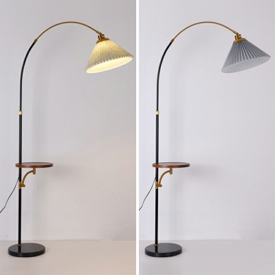 Metal Floor Lighting Single Bulb Contemporary Style Floor Lamp