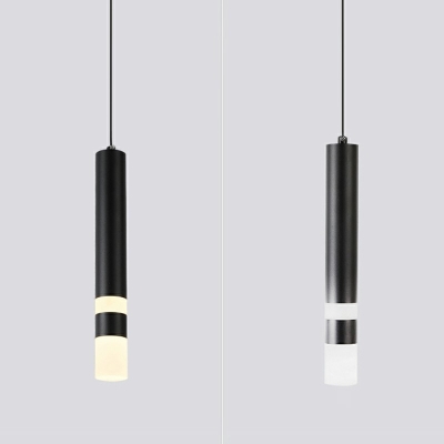 Modern Hanging Light Fixtures Tube Shape 90.6