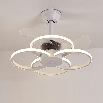 LED Flushmount Fan Lighting Fixtures Dining Room Bedroom Bar Flush Mount Fan Lighting