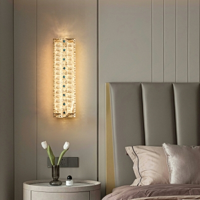 Modern Light Luxury Wall Lamp Crystal Wall Sconce for Bedroom