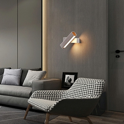 Square Wall Sconce Lighting Modern LED Adjustable Wall Mounted Lamps for Bedroom