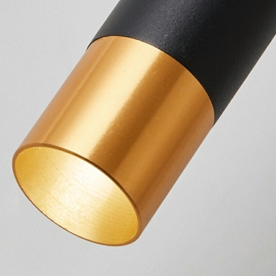 Tubular Pendant Light Fixtures Modern Style Metal 1-Light Down Lights