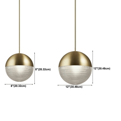 Contemporary Mirror Ball Pendant Light Fixture Metallic Suspension Pendant Light