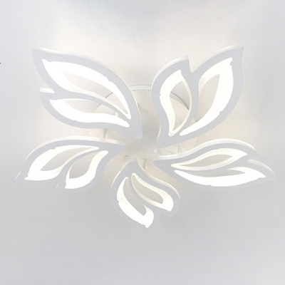 Flower-Like Flush Mount Lighting Fixtures 5 Light 3.1