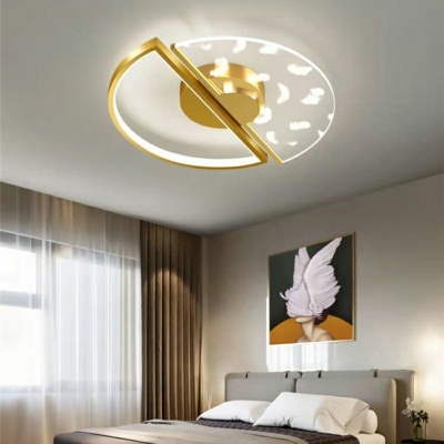 Flush Mount Ceiling Light Contemporary Style Acrylic Flush Mount Fixture for Living Room