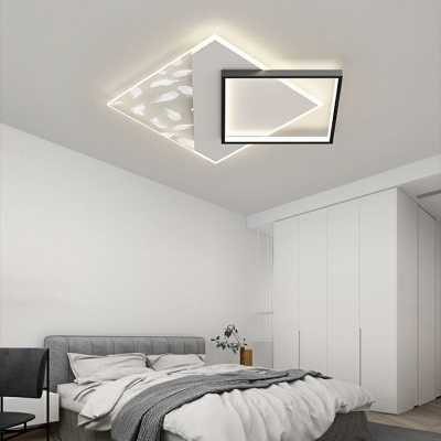 Flush Mount Ceiling Light Contemporary Style Acrylic Flush Mount for Living Room