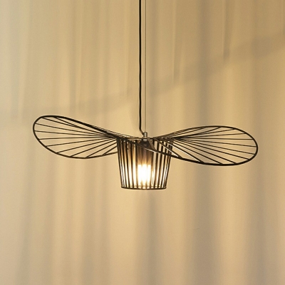 Industrial Down Lighting Pendant Vintage Cage Hanging Ceiling Light for Living Room