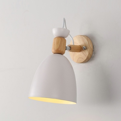 Modern Macaron Wall Lamp 1 Light Metal Wall Light for Bedroom