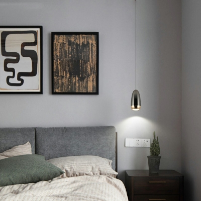 Post-modern  Pendant Lighting Fixtures Metal Cylinder Hanging Ceiling Lights for Bedroom