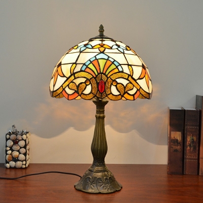 Tiffany Stained Glass Table Lamp Art Table Lamp for Reading Room