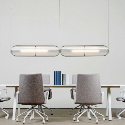 1-Light Island Pendants Contemporary Style Geometric Shape Metal Chandelier Lighting