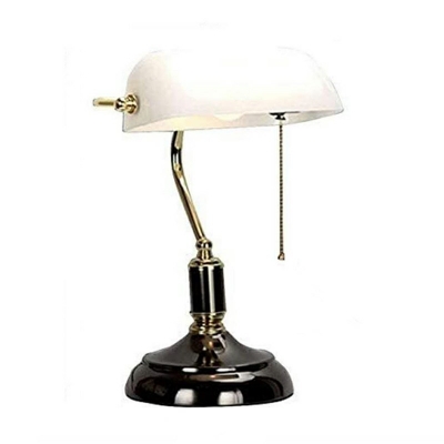 1-Light Table Lamp Contemporary Style Geometric Shape Metal Nightstand Lamp