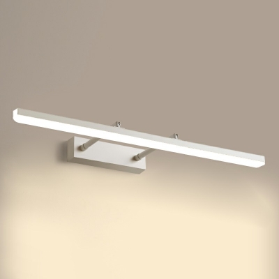 1 Light Vanity Lamp Rectangle Wall Vanity Light with Flexible Arms Vanity Lamp for Bathroom