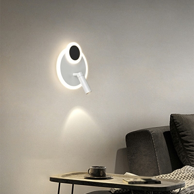 2-Light Sconce Lamp Minimalism Style Tube Shape Metal Wall Mount Light