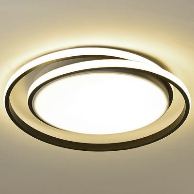 3 Light Modern Ceiling Light Round Acrylic Ceiling Fixture for Bedroom