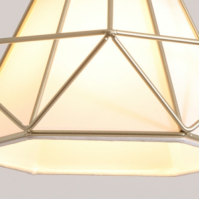 3-Light Pendant Lighting Industrial Style Diamond Shape Metal Hanging Lamps