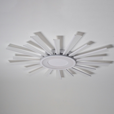 Acrylic Shade Flush Mount Ceiling Light 2.8