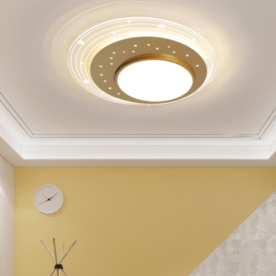Acrylic Shade Flush Mount Ceiling Light Fixture LED Modern Flush Mount Light