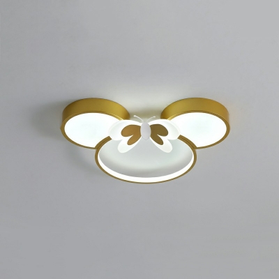 Cartoon Mickey Mouse Acrylic Ceiling Light Children Bedroom Flushmount Ceiling Lamp