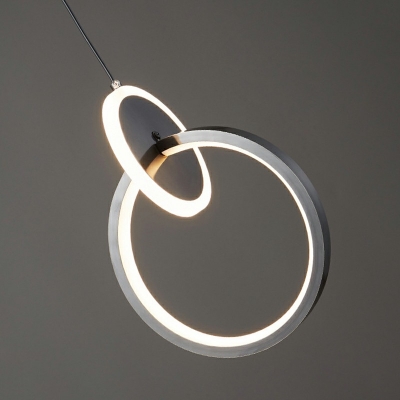 LED Contemporary Pendant Light Shape Wrought Iron Chandelier