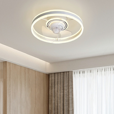 LED Flushmount Fan Lighting Fixtures Living Room Dining Room Flush Mount Fan Lighting