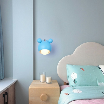 Modern Flush Mount Wall Sconce Creative Wall Mounted Lamps for Kid's Room