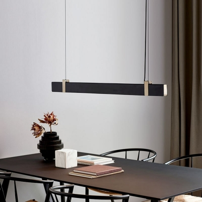 Modern Hanging Pendant Lights Linear Minimalism Chandelier Lighting Fixtures for Dinnning Room