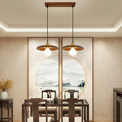 Modern Style Simple Single Chandelier Wooden Pendant Light for Living Room