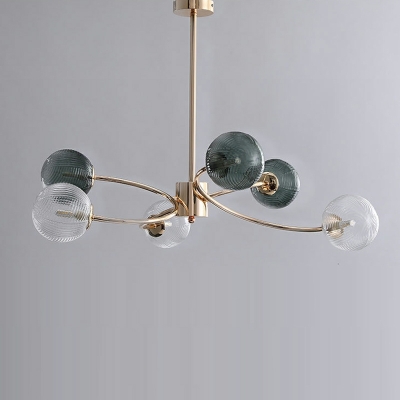 Nordic Minimalist Chandelier Modern Glass Chandelier for Living Room