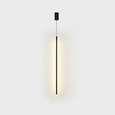 Nordic Postmodern Style Linear Simple Single Chandelier Iron Pendant Light