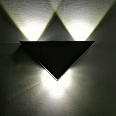Nordic Triangle Sconce Light Fixture Acrylic and Metal Wall Sconce Lighting