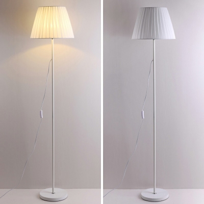 1-Light Floor Lights Contemporary Style Cone Shape Metal Standing Lamp