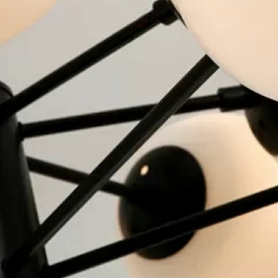 16-Light Hanging Chandelier Minimalism Style Globe Shape Metal Pendant Light Kit