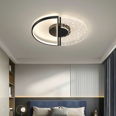 Flush Mount Ceiling Light Contemporary Style Acrylic Flush Mount Fixture for Living Room