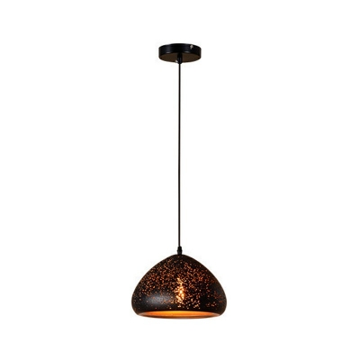 Industrial Style Weathered Iron Shade Single Pendant Lamp in 7 Designs for Choice