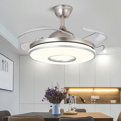 LED Contemporary Pendant Light  Wrought Copper Ceiling Fan Light
