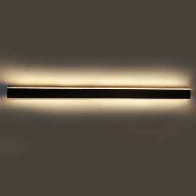 Linear Modern Wall Mounted Light Fixture Black Minimalism Wall Mounted Lamps for Bedroom
