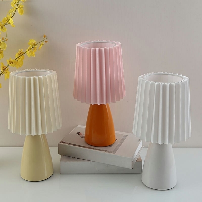 Macaron Drum Night Table Lamps Nordic Style Table Light for Living Room