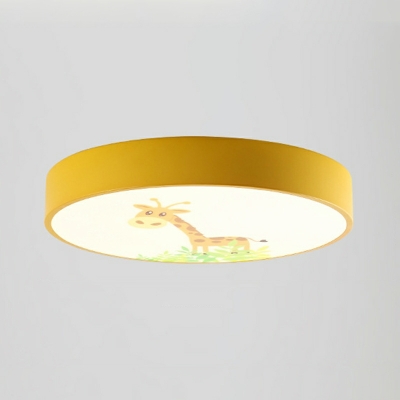Modern Minimalist Macaron Ceiling Light Acrylic Nordic Style  Flushmount Light