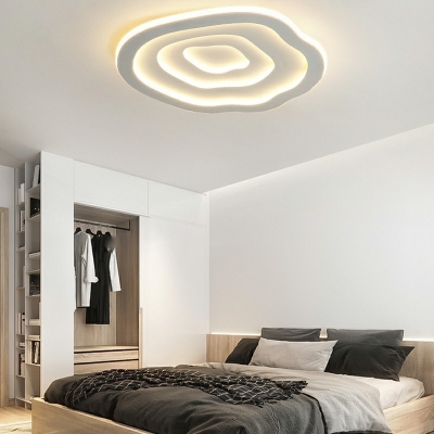 Modern Style White Ceiling Light Cloud Shaped Ceiling Fixture for Bedroom