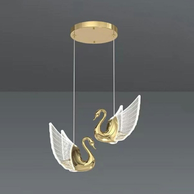 Nordic Postmodern Style Simple Ceiling Pendant  Swan Shape Pendant Light