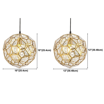 Post-Modern Creative Diamond Ball Hanging Pendant Light Modern Minimalism Suspension Lamp for Living Room
