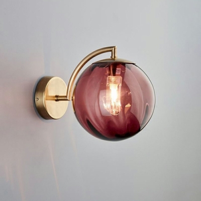 Postmodern Style Strip Wall Light Glass Wall Lamp for Bedroom