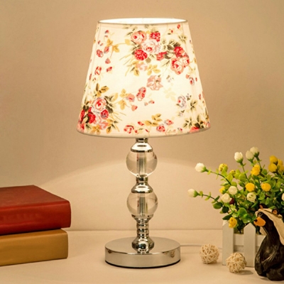 1-Light Table Lamp Contemporary Style Cone Shape Metal Nights Stand Lamp